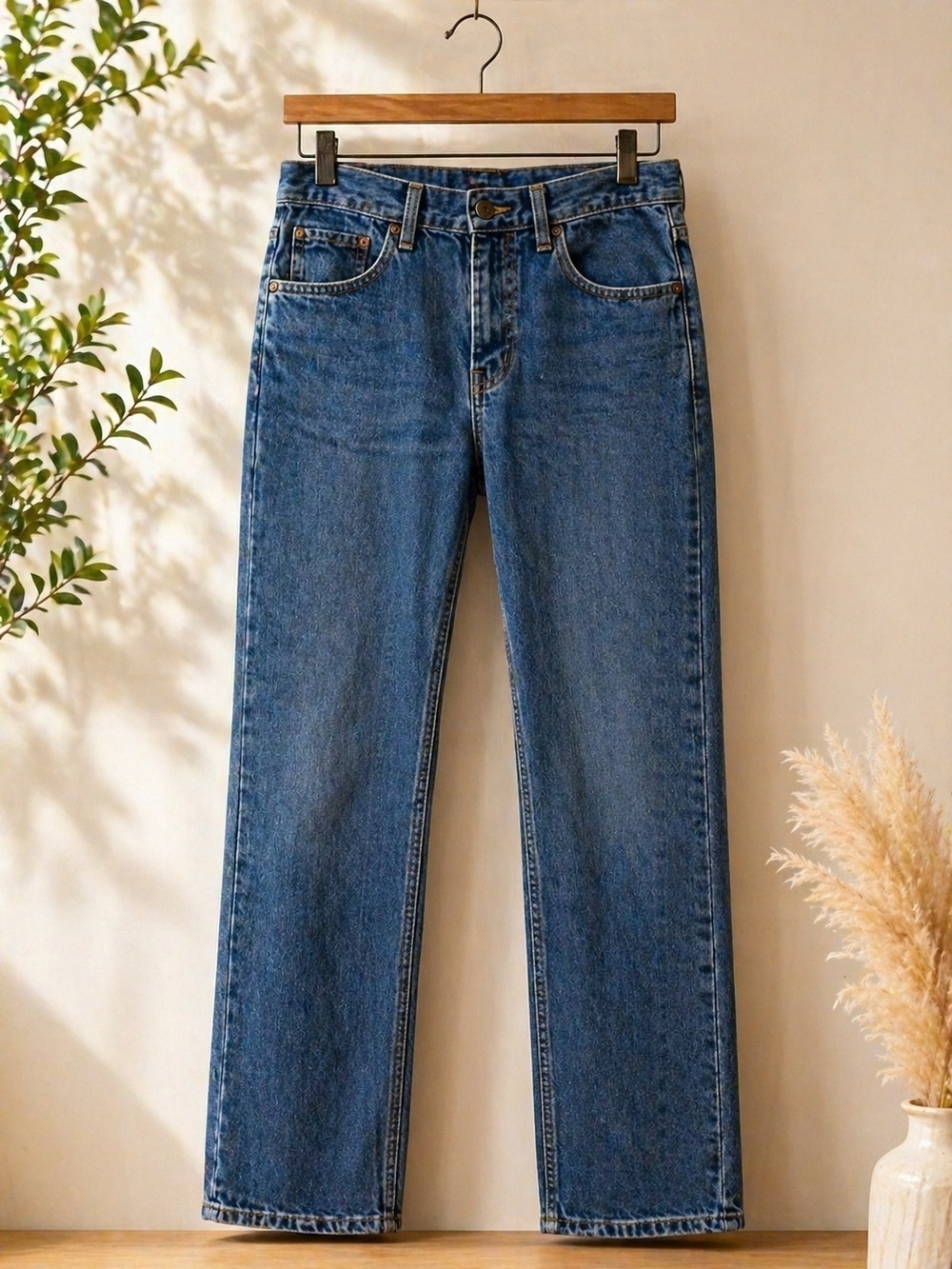 The Children’s Place Girls Blue Straight-Leg Jeans Size 14